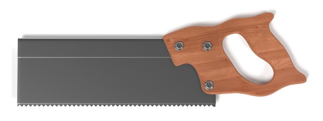 3d render of hand saw