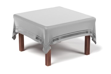 3d render of tablecloth on table