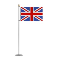 3d render of UK flag