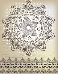 Beautiful mandala. Lace and patterns.