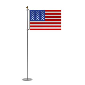 3d render of US flag