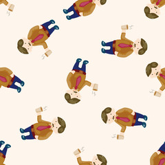 Office workers , cartoon seamless pattern background