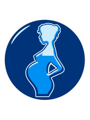 Pregnant art button