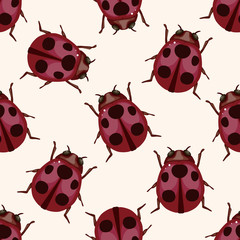 bug cartoon , cartoon seamless pattern background