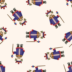 Royal theme king , cartoon seamless pattern background