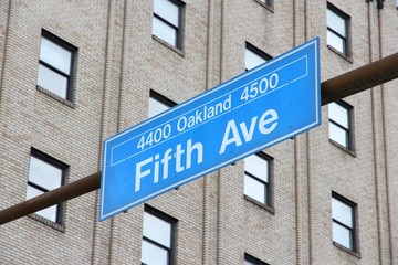 Obraz premium Pittsburgh street - Fifth Avenue