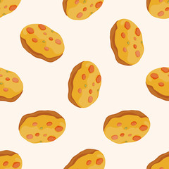 bread , cartoon seamless pattern background