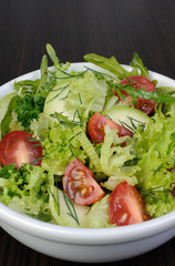 Light summer vegetable salad