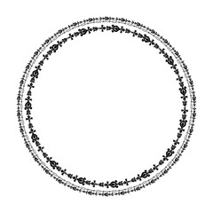 Vintage decorative background, vector retro antique frame