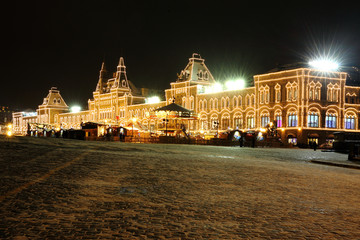 Fototapeta na wymiar Der Rote Platz im Winter