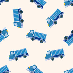 truck , cartoon seamless pattern background