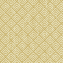 Seamless vintage worn out yellow square check geometry pattern background.
