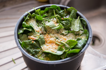 Spanish potage on a pot