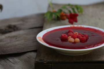 Десерт, кисель, ягоды