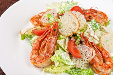 Tasty shrimp salad