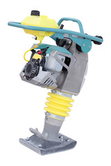 manual road repair machine isolated under the white background