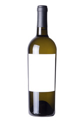 wine bottle isolated on white