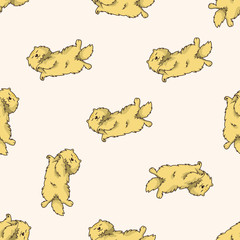 cat cartoon , cartoon seamless pattern background