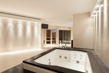 Interiors, bathroom 