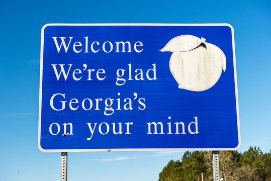 Welcome To Georgia Sign