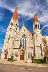 Fototapeta na wymiar Immaculate Conception Catholic Church in Jacksonville, Florida