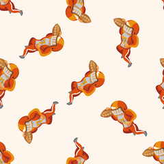football player , cartoon seamless pattern background