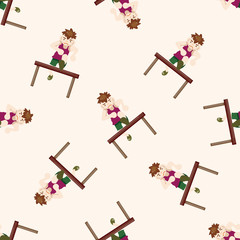 Track and field athletes , cartoon seamless pattern background