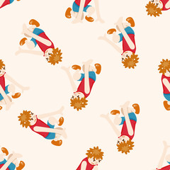 Track and field athletes , cartoon seamless pattern background