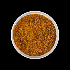 Sicilian Bread Dipping Blend Seasoning isolated. Selective focus.