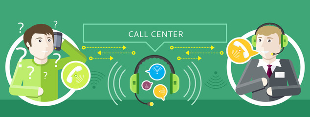 Concept of Call Centre Operator and Clients