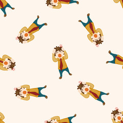 Office workers angry , cartoon seamless pattern background