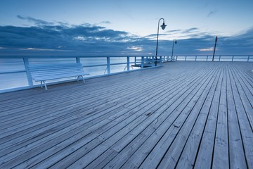 Beautiful pier in Gdynia