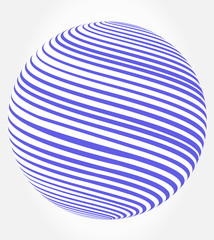 abstract globe - sphere vector