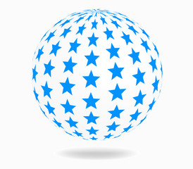 abstract globe - sphere vector