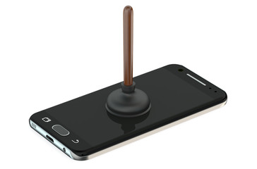 service, software and repair smartphone concept