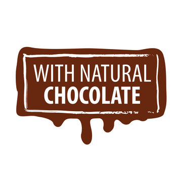 vector logo printing for natural chocolate