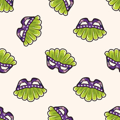 party mask , cartoon seamless pattern background