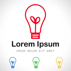 lightbulb symbol. vector illustration.