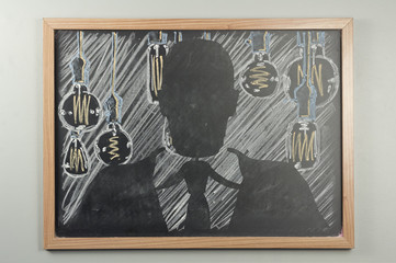 Lightbulb Chalkboard