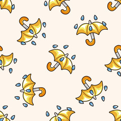 Umbrella , cartoon seamless pattern background