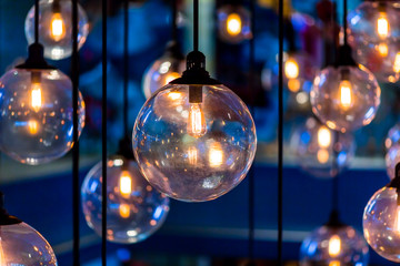Luxury retro lamp decor.