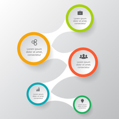 Vector elements for infographic.