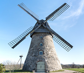 Fototapeta na wymiar Old windmill, Latvia, Europe