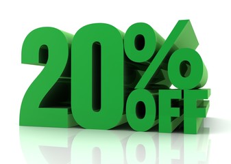 twenty percent off sale