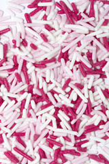 Sprinkles white and pink