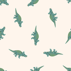 dinosaur , cartoon seamless pattern background
