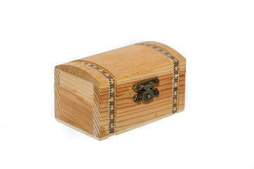 Small chest box on white background.