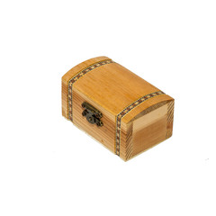 Small chest box on white background.