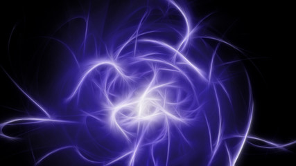 Abstract bright glowing energy chaos stripes