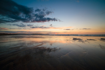 Fototapeta na wymiar Beautiful beach at sunset.
